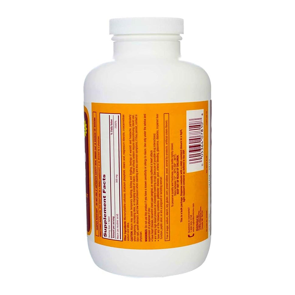 Rugby Niacin, Dietary Supplement Tablets, 500Mg, 1000 - Count