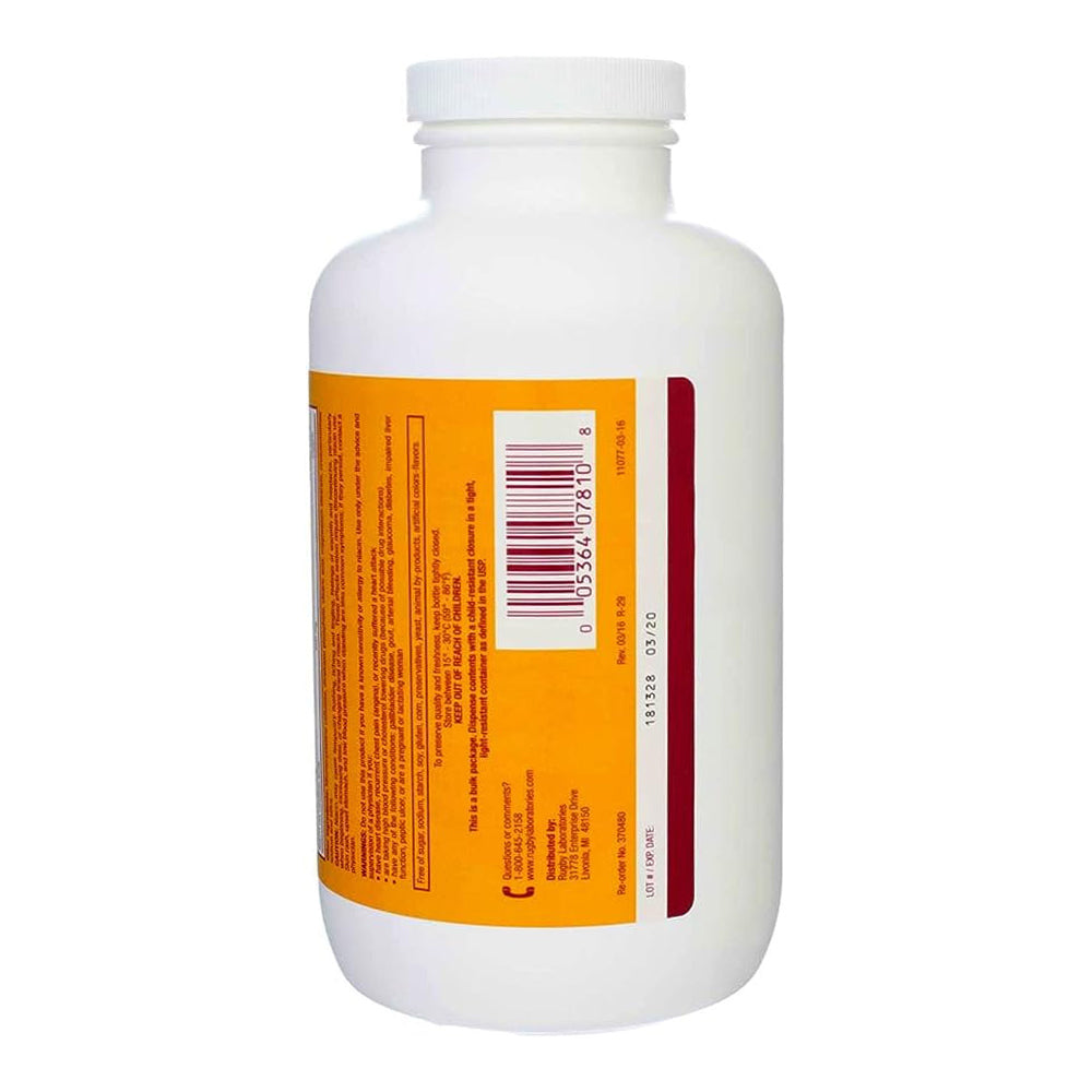 Rugby Niacin, Dietary Supplement Tablets, 500Mg, 1000 - Count