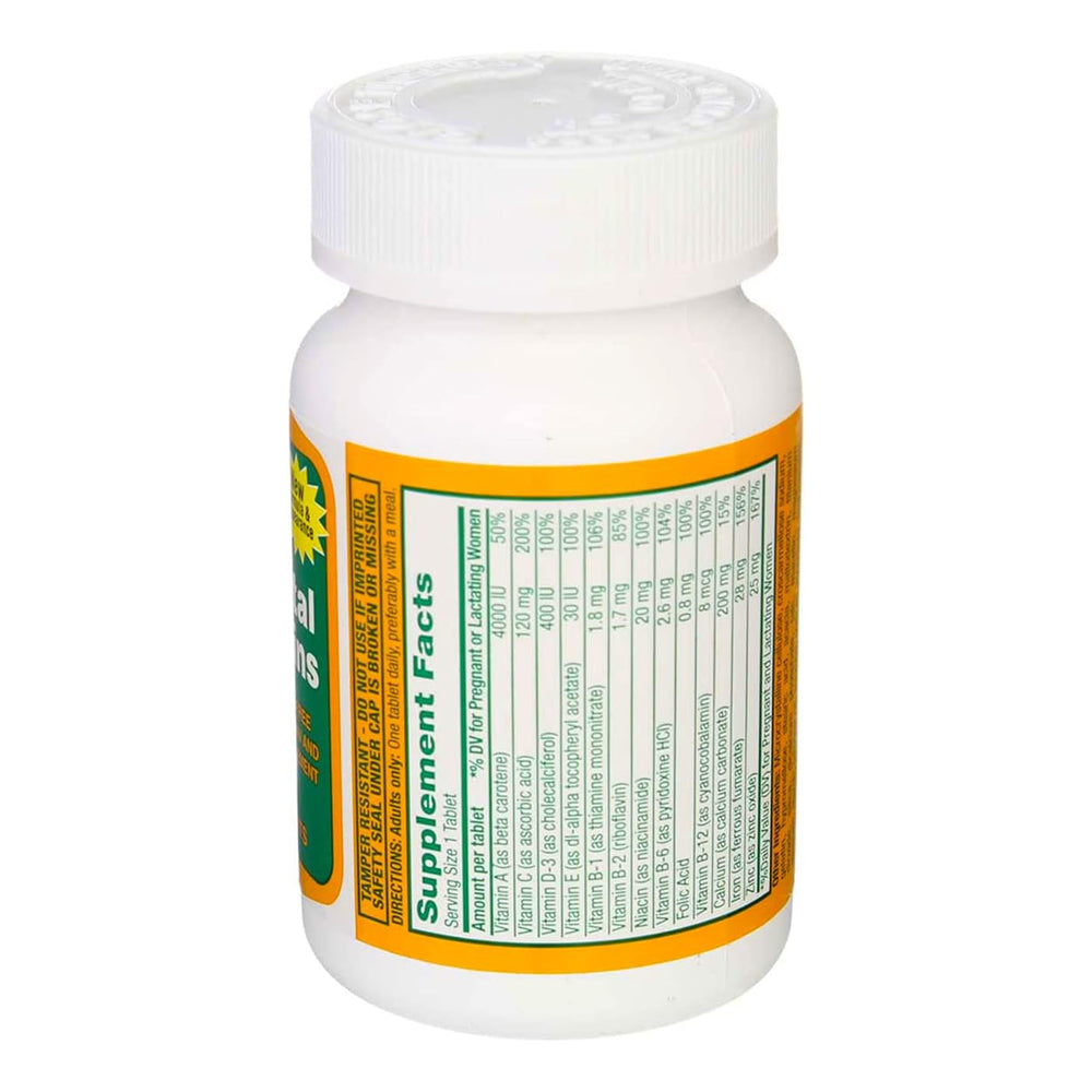 Rugby Prenatal Vitamins Tablets - 100 Count