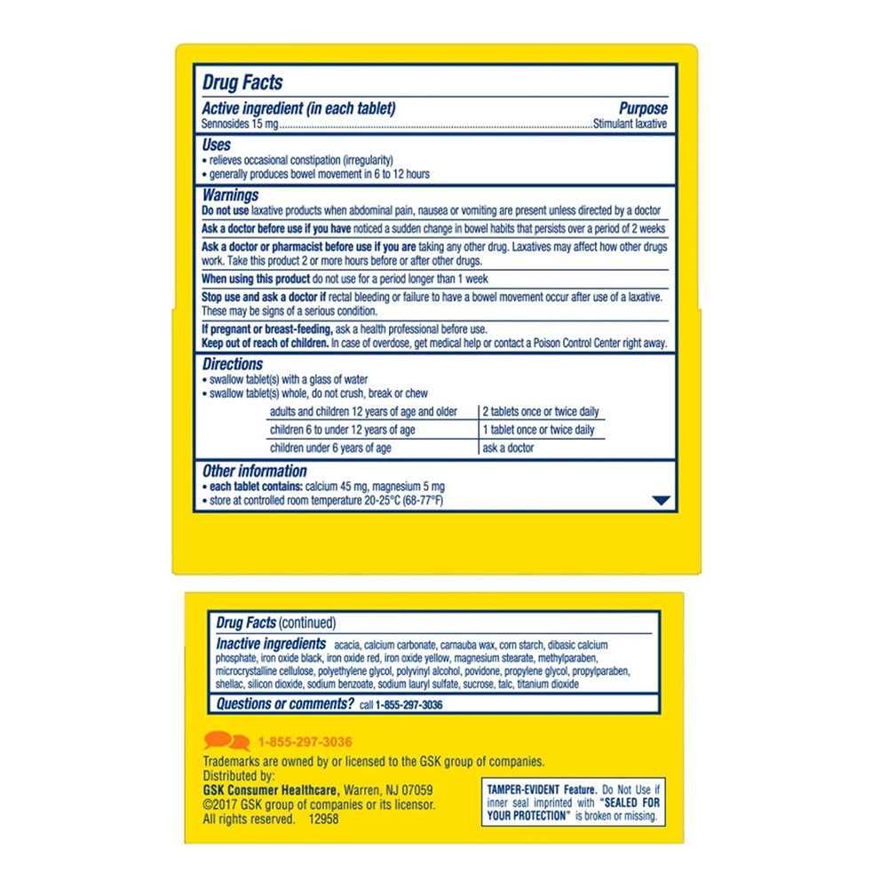 Perdiem Sennosides Stimulant Laxative, Overnight Relief - 60 Ea