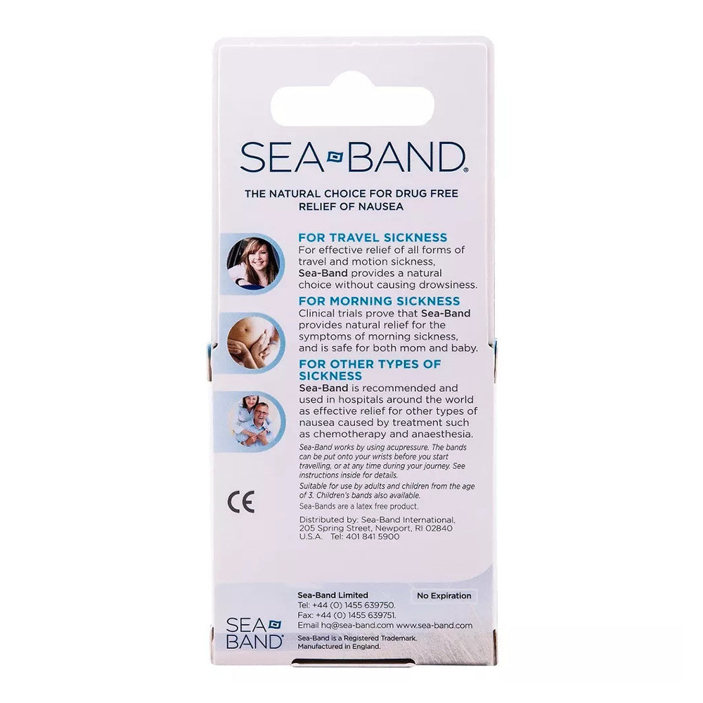 Sea-Band Anti-Nausea Acupressure Wristband For Motion & Morning Sickness
