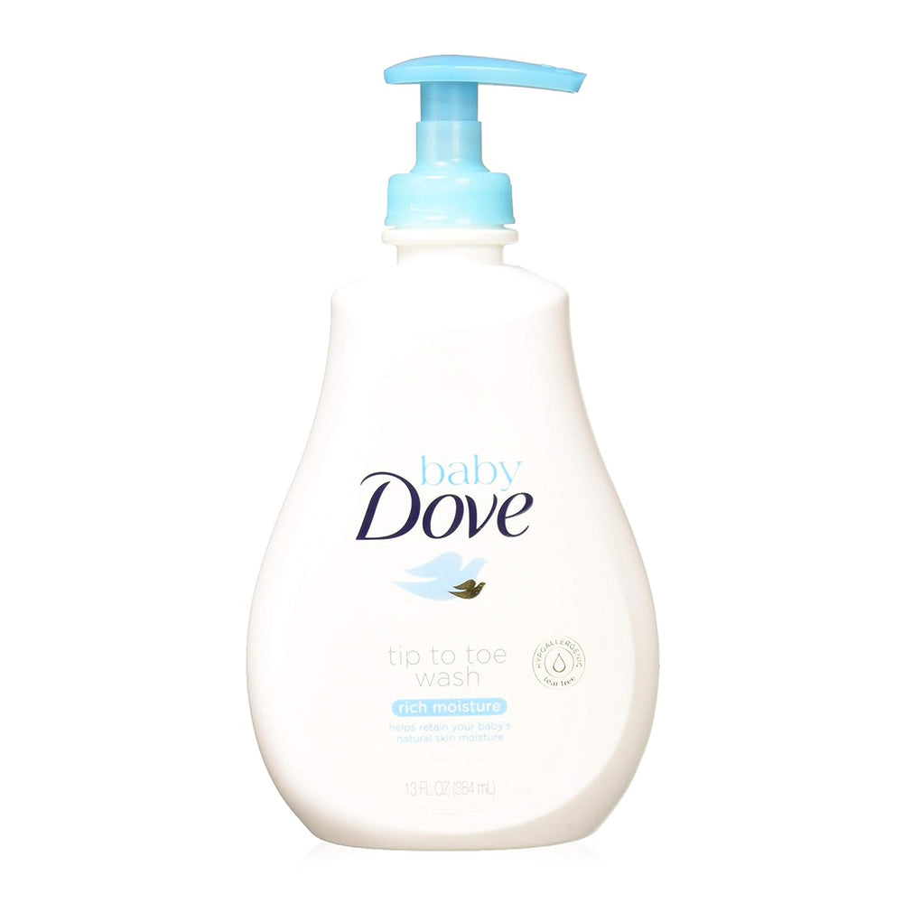 Baby Dove Tip To Toe Wash, Rich Moisture, 13 Ounce Pump - 1 Ea