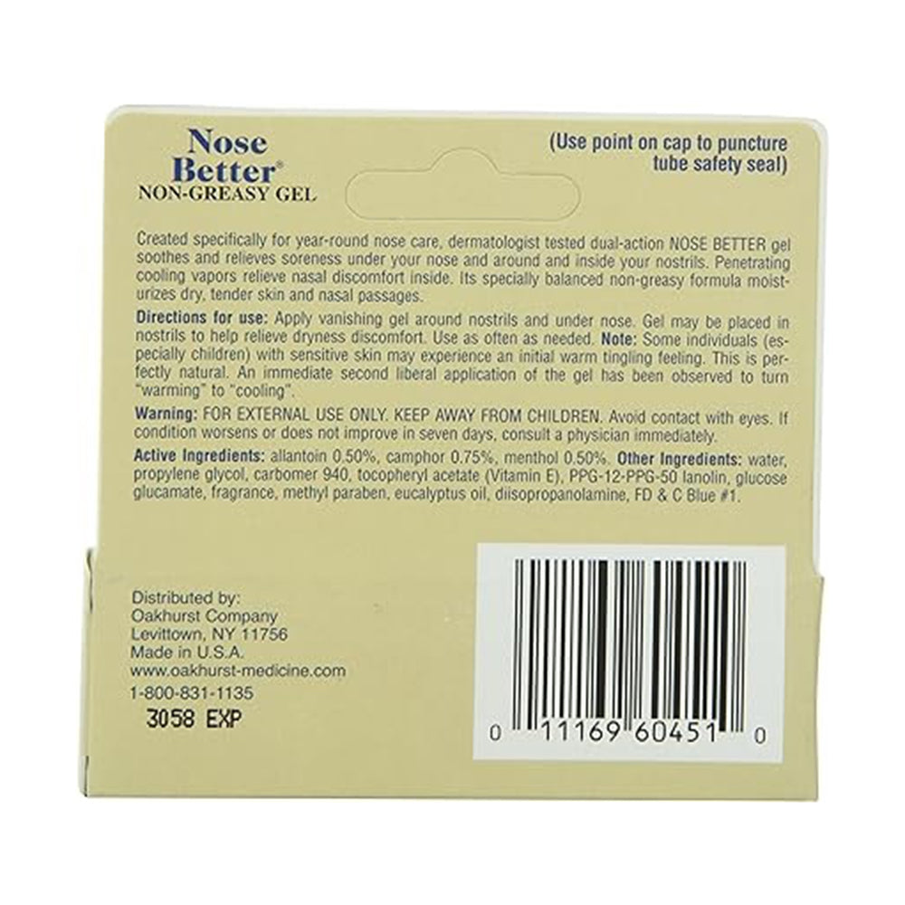 Nose Better Non-Greasy Aromatic Relief Gel, .46 Oz