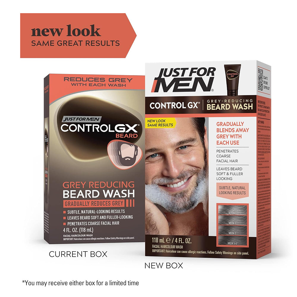 Just For Men Control Gx Gray Reducing Beard Wash - 4 Oz
