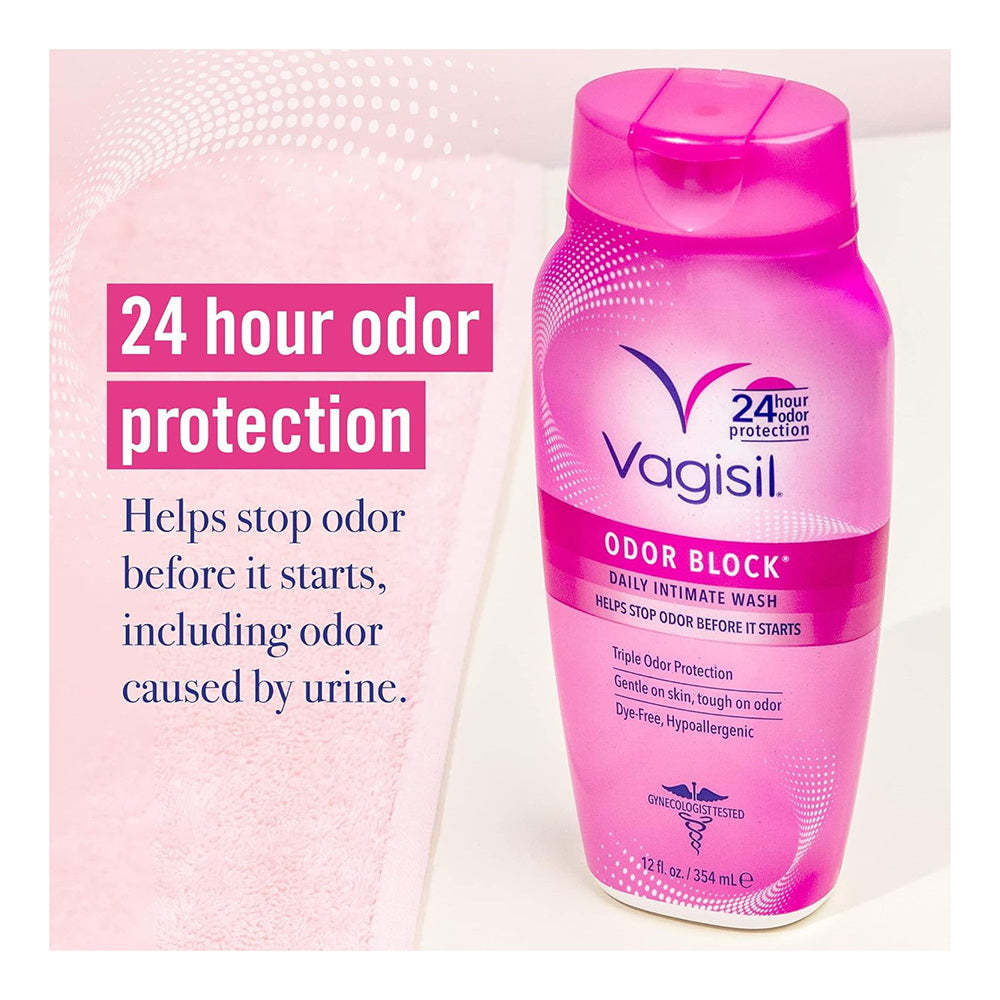 Vagisil Odor Block Daily Intimate Vaginal Wash 12 Oz