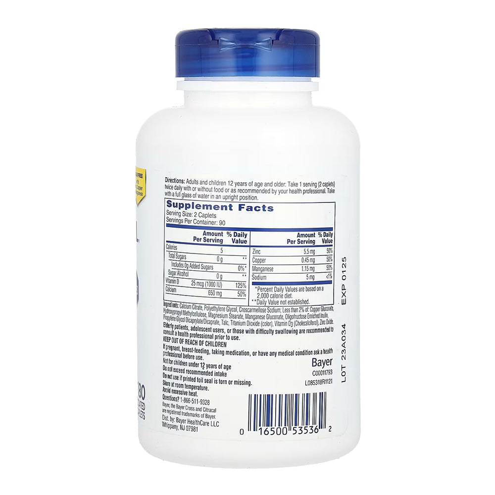 Citracal Maximum Plus Calcium & Vitamin D3 - 180 Caplets