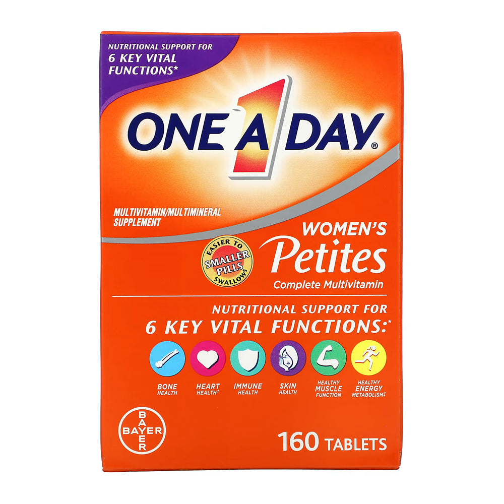 One A Day Womens Petites Complete Multivitamin Tablet, 160 Ea