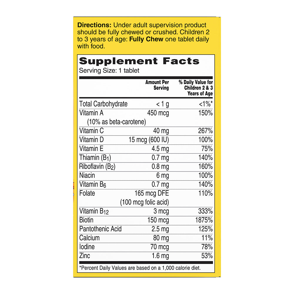 Flintstones Multivitamin Supplement Chewable Tablets Tastismooth 80 Tablets