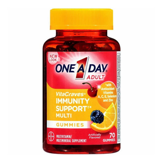 One A Day Vitacraves Immunity Support Multivitamin Gummies 70 Ea