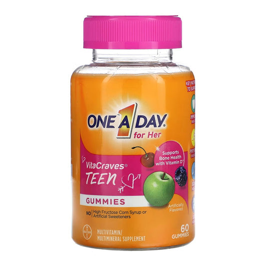 One A Day For Her Vitacraves Teen Multi Gummies - 60 Ct