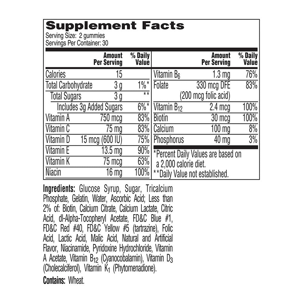 One A Day Vitacraves Teen For Him Gummies, Assorted 60 Ea