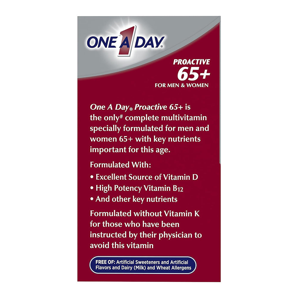 One A Day Proactive 65+ Multivitamin/Multi-Mineral Tablets 150 Ea