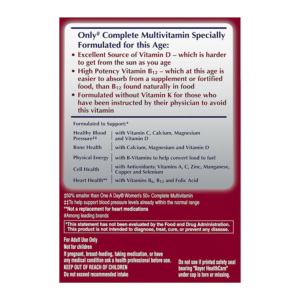 One A Day Proactive 65+ Multivitamin/Multi-Mineral Tablets 150 Ea