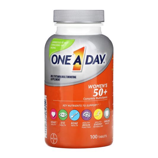 One A Day Women'S 50+ Multivitamin Tablets For Women - 100 Ct