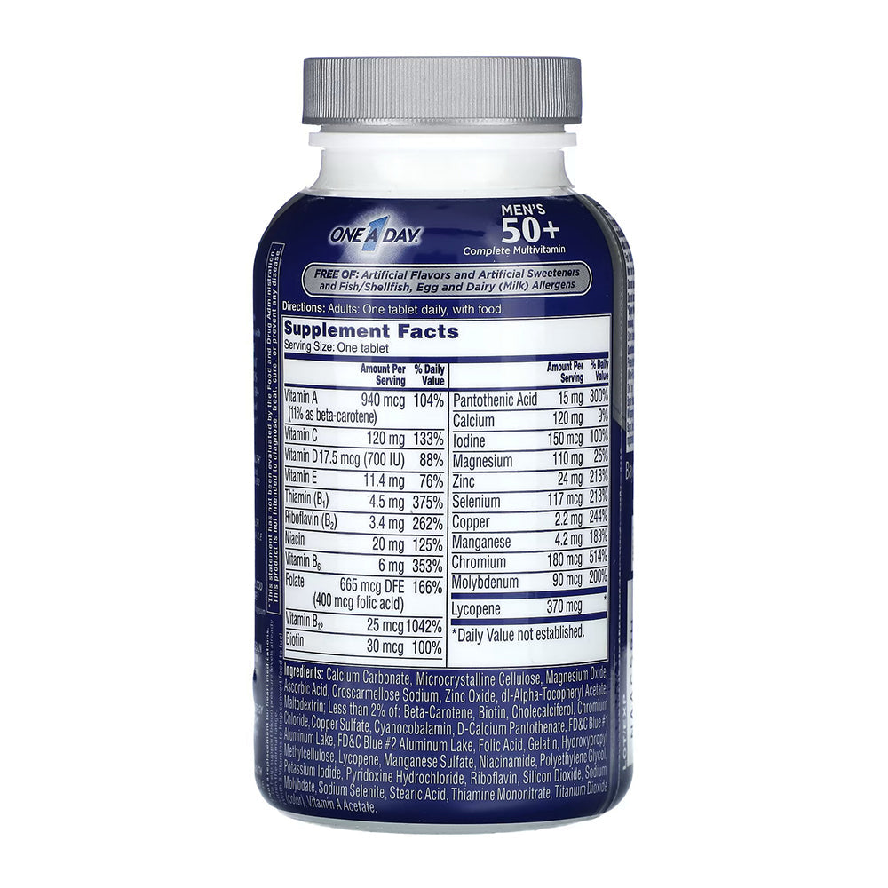 One A Day Men'S 50 Plus Healthy Advantage Multivitamin Tablets - 100 Ct