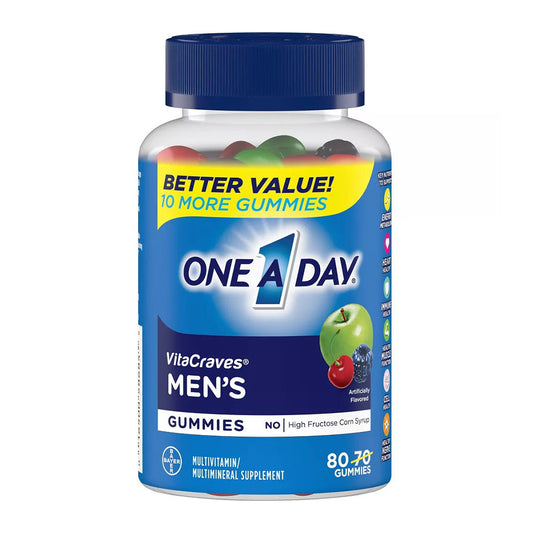 One A Day Vitacraves Men'S Multivitamin Gummies - 80 Count