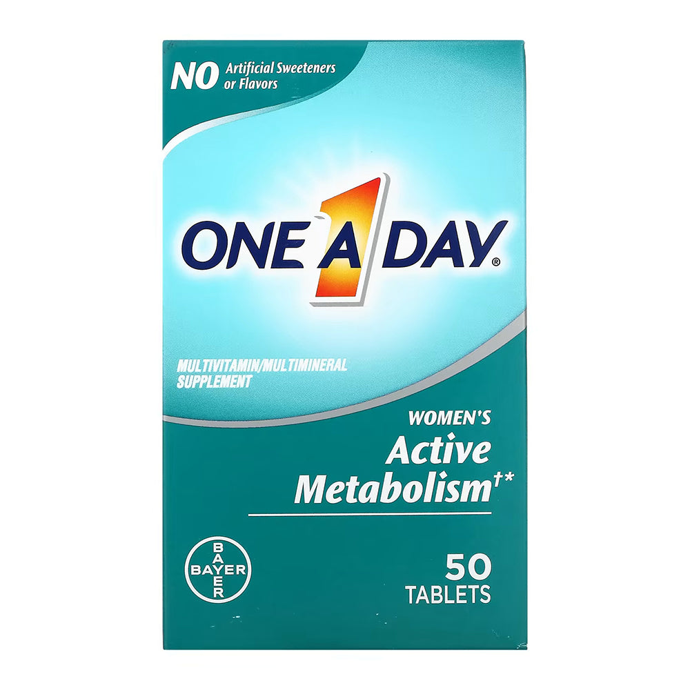 One A Day Women'S Active Metabolism, Multivitamin/ Multimineral Supplement, 50 Tablets