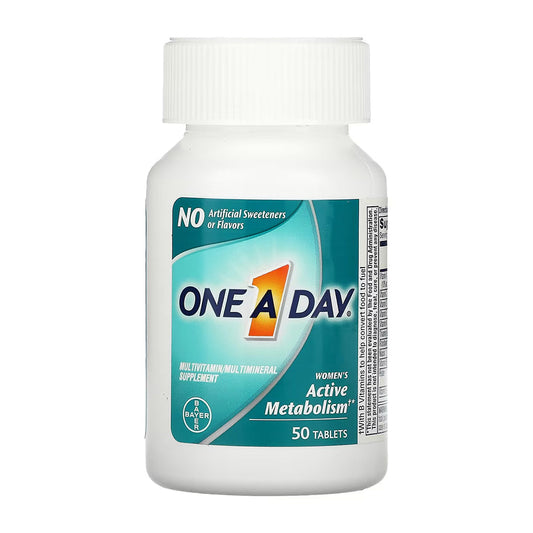 One A Day Women'S Active Metabolism, Multivitamin/ Multimineral Supplement, 50 Tablets