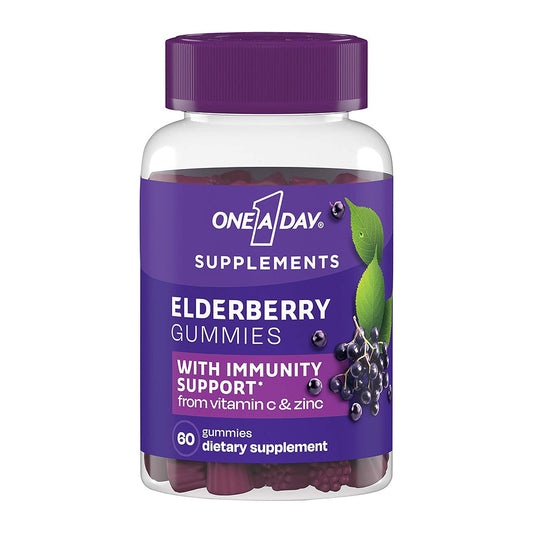 One A Day Elderberry Gummies - 60 Count