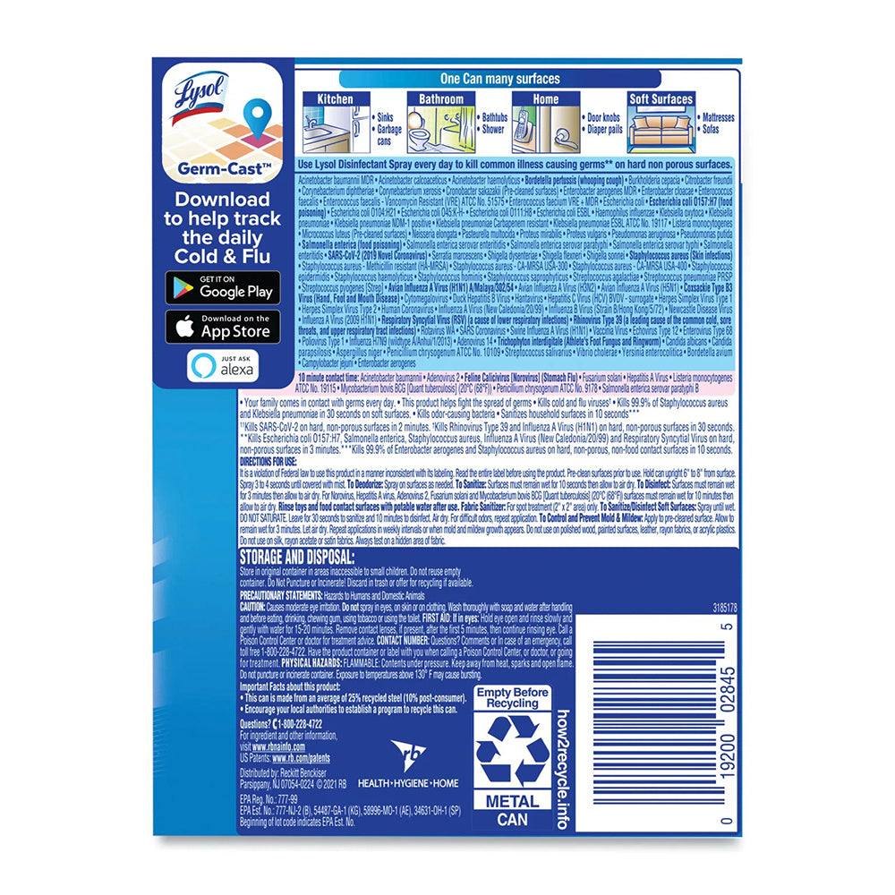 Lysol Disinfectant Spring Waterfall Spray - 12 Oz