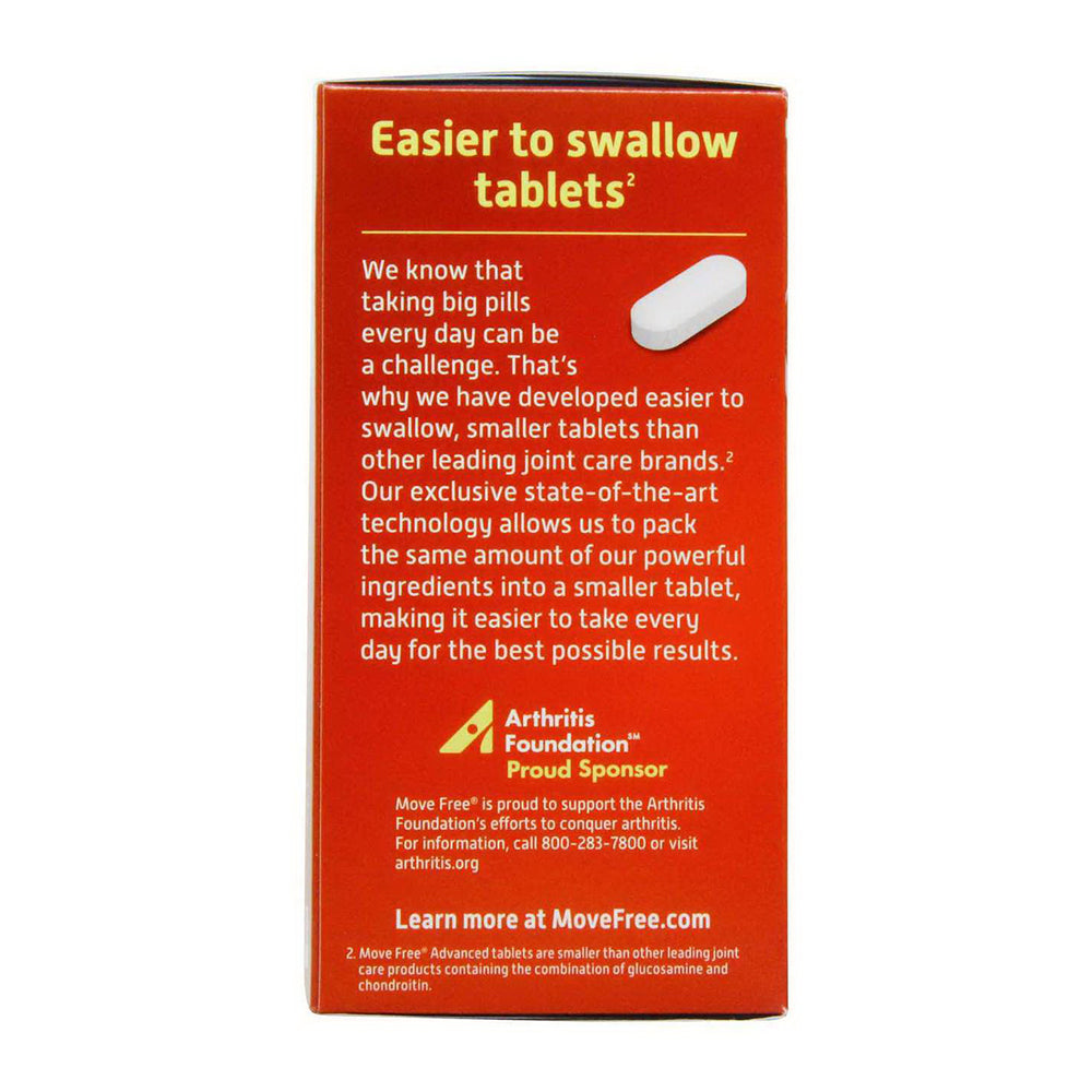 Move Free Advanced Plus Msm, Joint Health CareSupplement With Glucosamine And Chondroitin 120 Ct