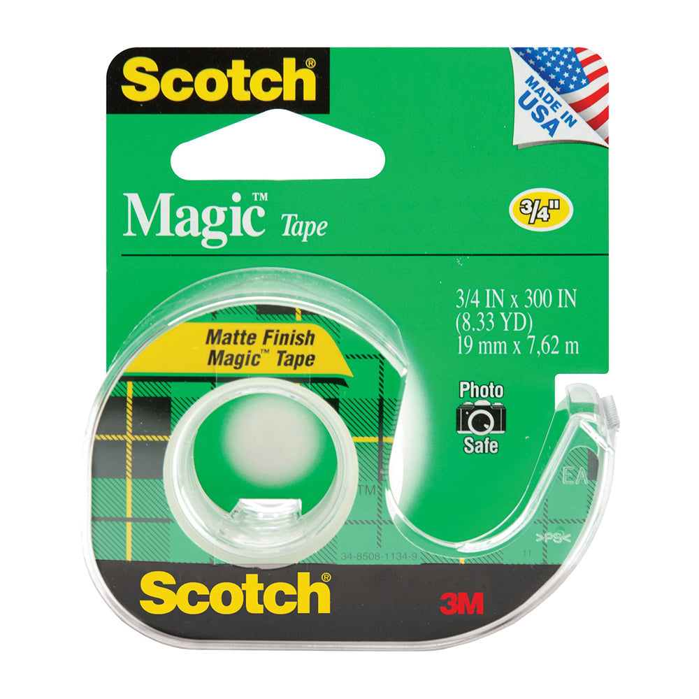 Scotch Magic Tape With Dispenser 1 Ea