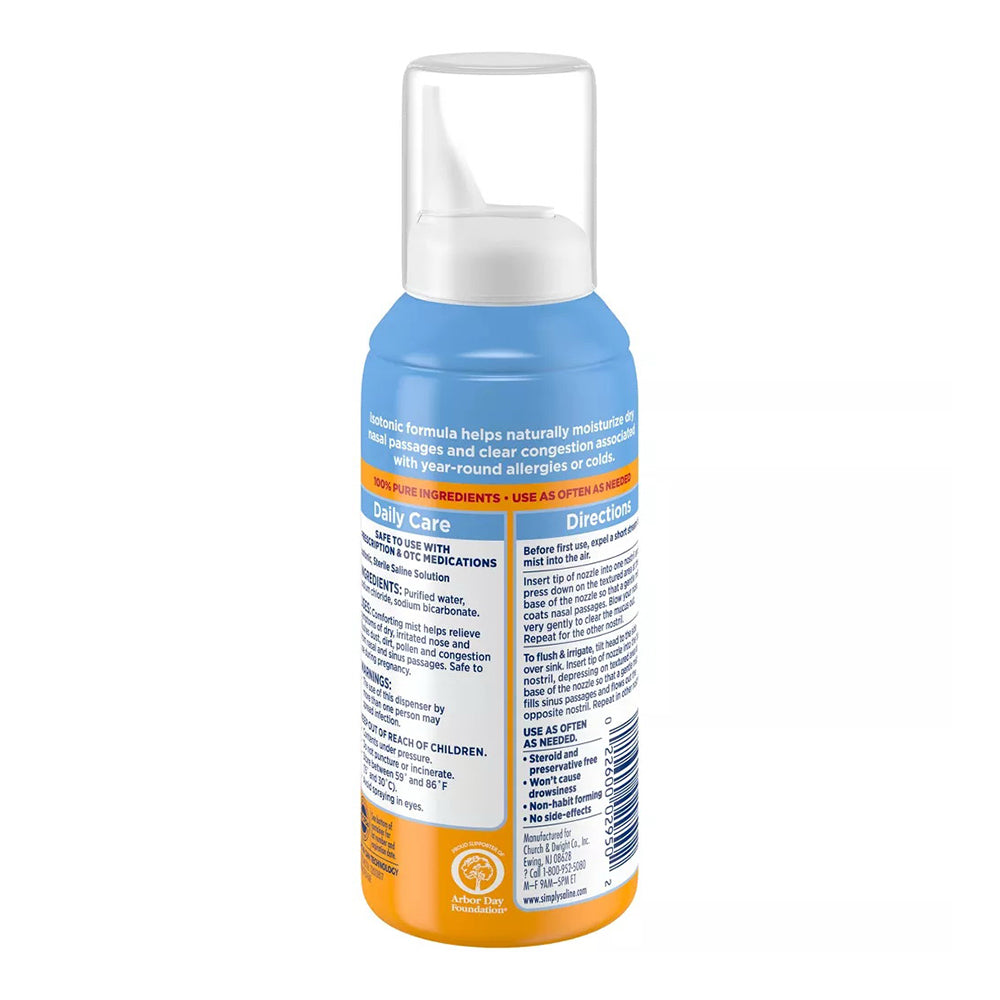 Simply Saline Extra Strength Nasal Mist Wash, Drug Free - 4.6 Oz