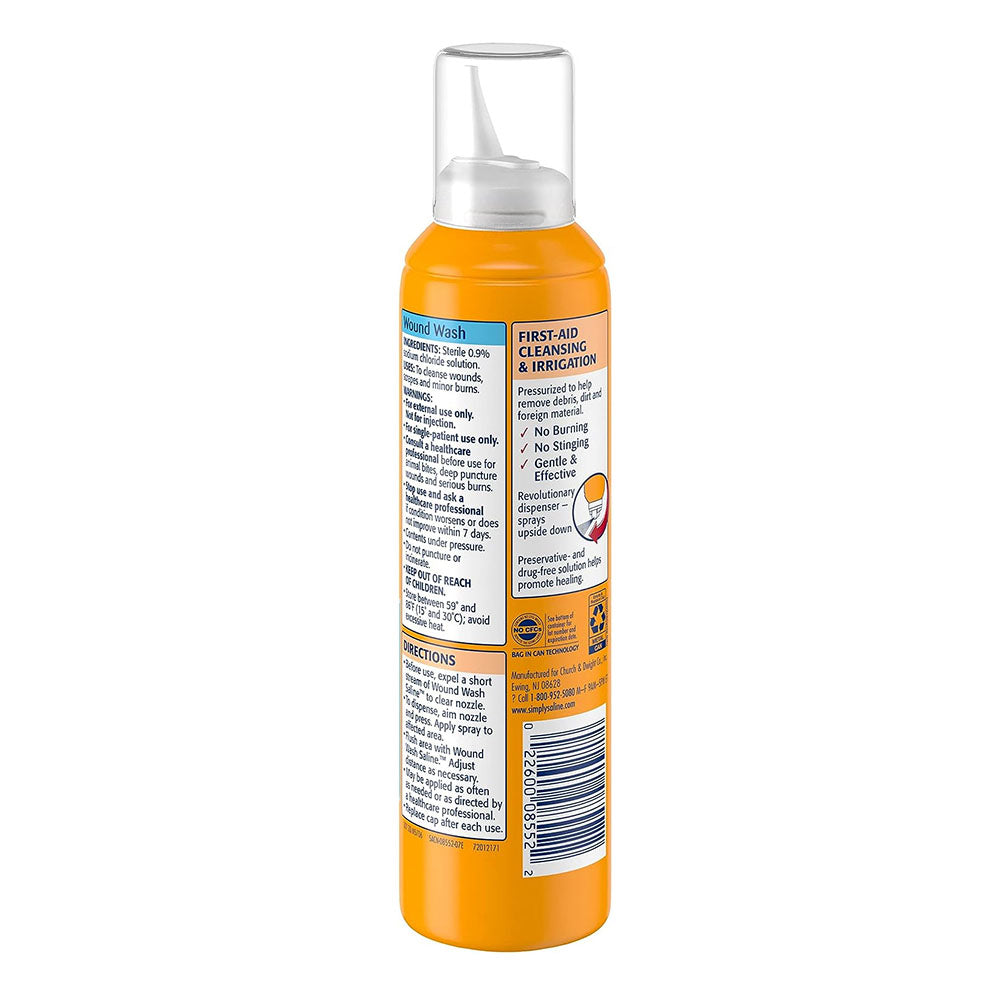 Simply Saline Wound Wash Helps Remove Dirt And Debris,7.4 Ounce