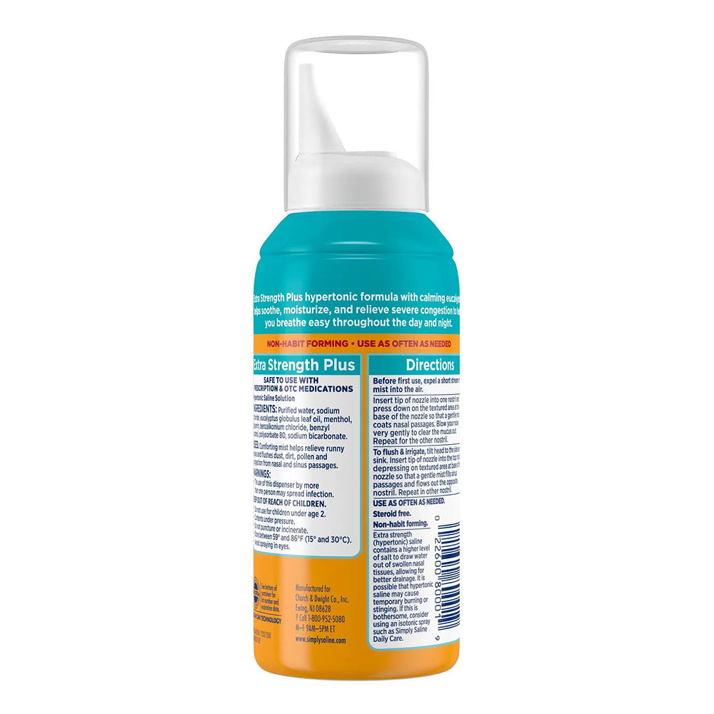 Simply Saline Adult Nasal Mist Extra Strength Plus 4.6 Fl.Oz