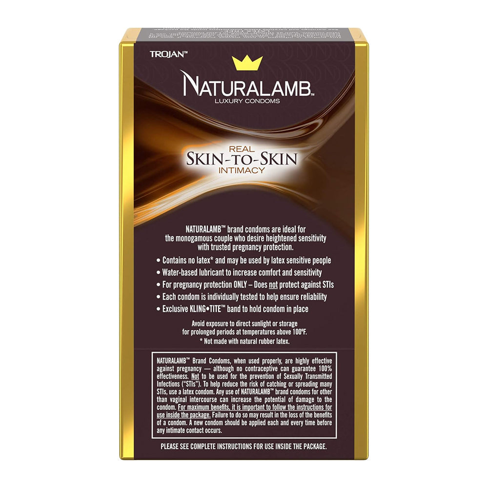 Trojan Naturalamb Luxury Latex-Free Condoms, 10 Count