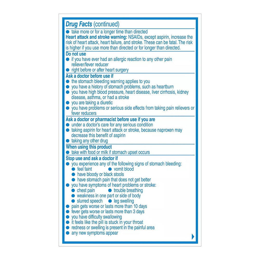 Aleve Pain Relief Naproxen Sodium Caplets - 24 Count