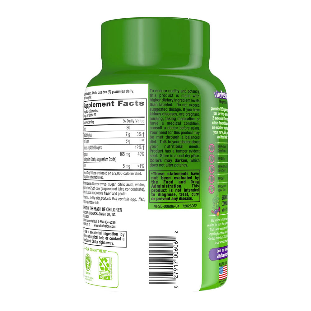 Vitafusion Magnesium Gummy Supplement, 60Ct