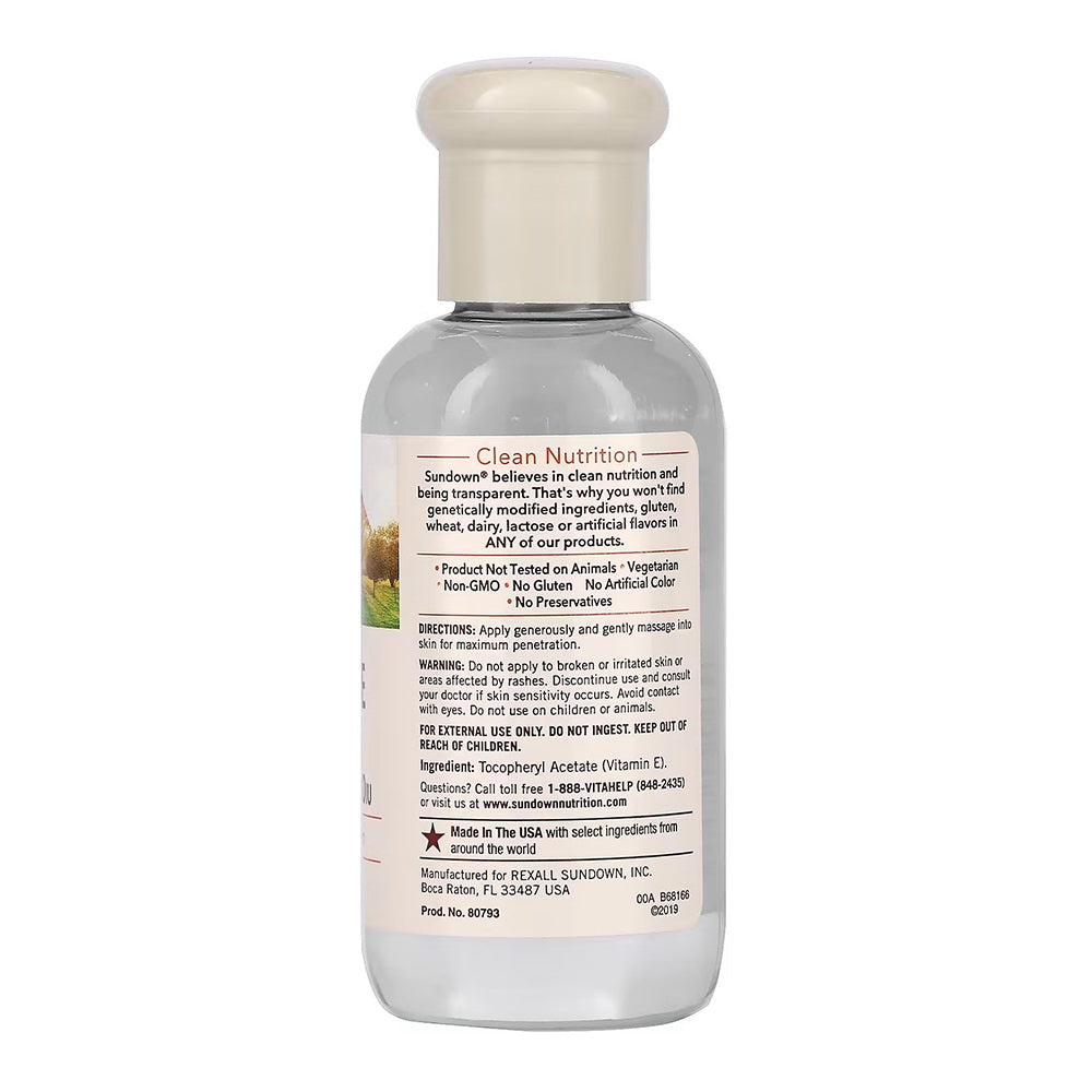 Sundown Naturals Pure Vitamin E Oil, 70000 Iu - 2.5 Oz
