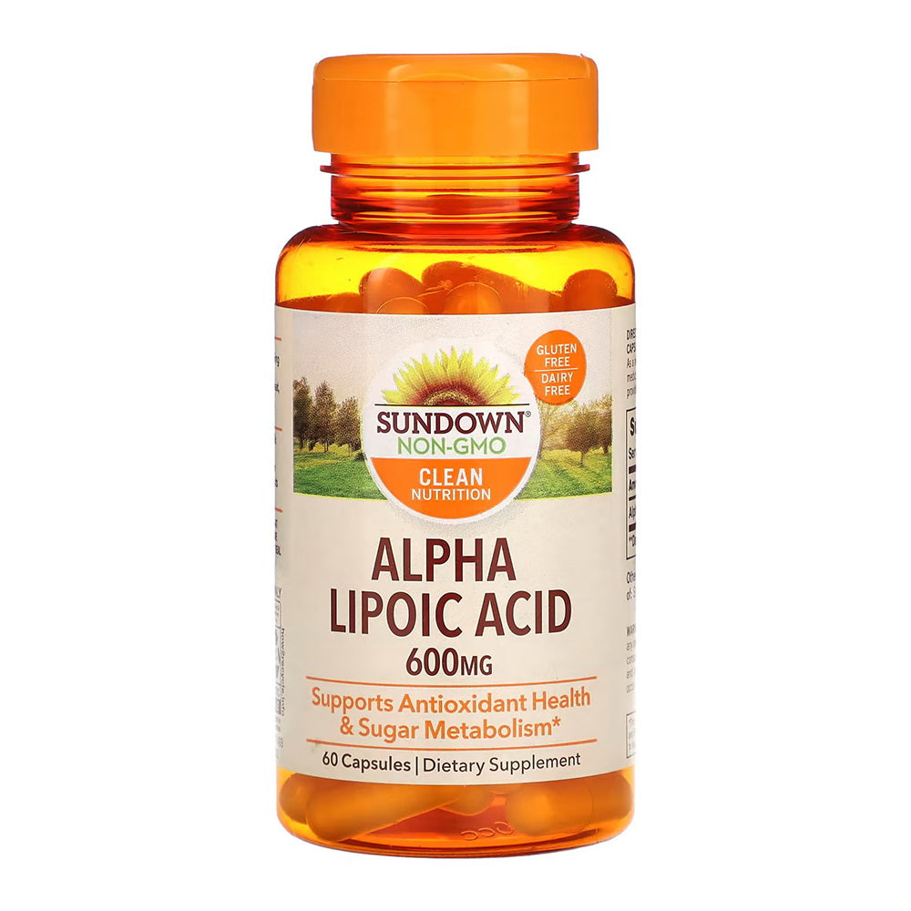 Sundown Super Alpha Lipoic Acid Capsules, 600 Mg, 60 Ct
