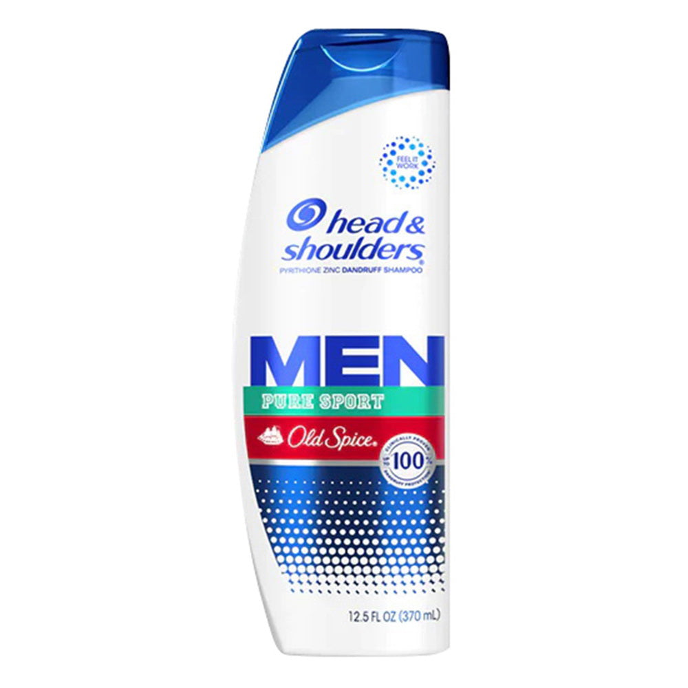 H&S Mens Anti-Dandruff Old Spice Pure Sport Shampoo 12.55 Oz