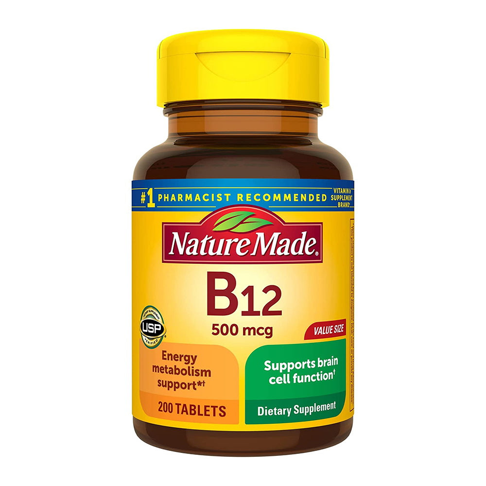 Nature Made Vitamin B-12 500 Mcg, Tablets - 200 Count