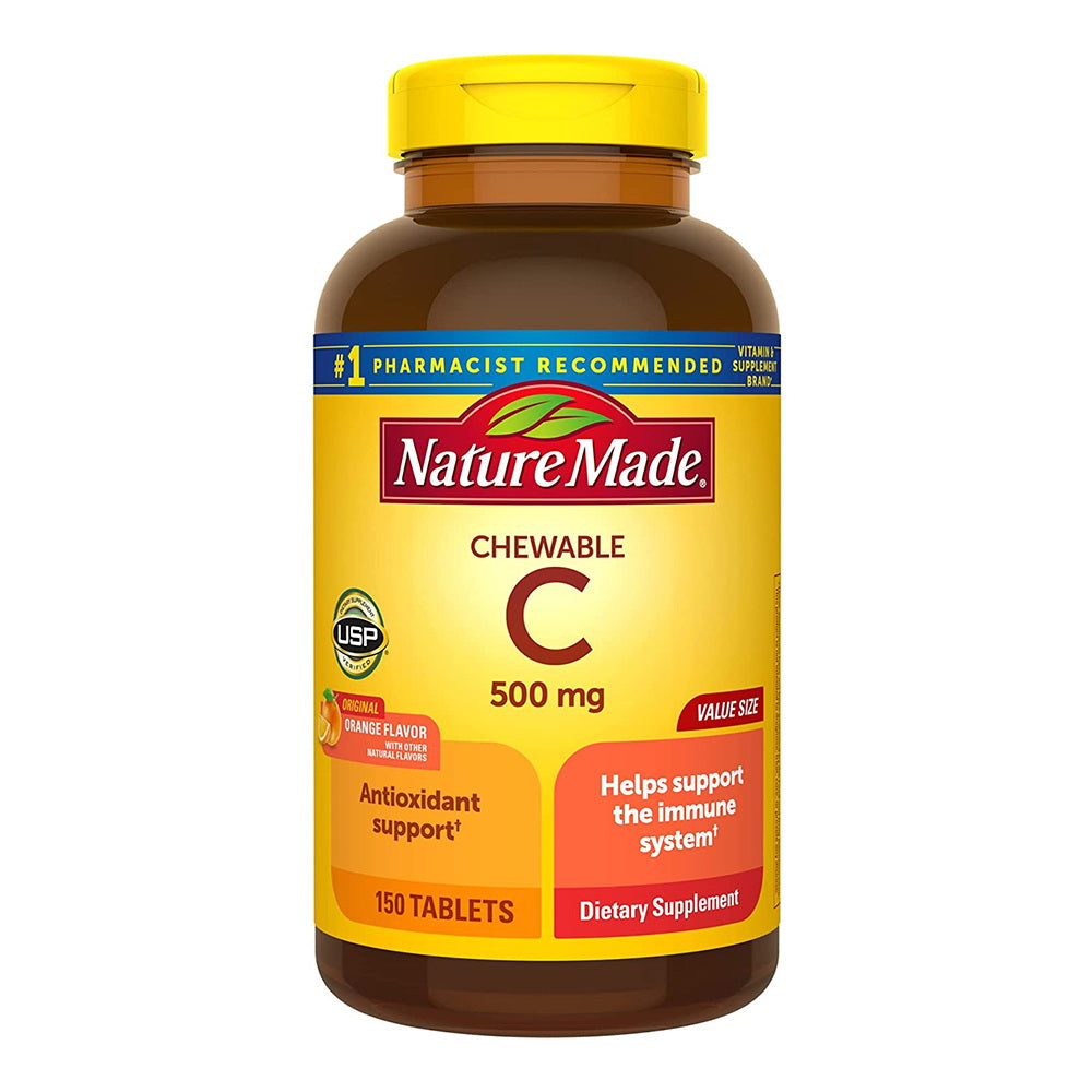 Nature Made Vitamin C 500 Mg Chewable Tablets - 150 Count