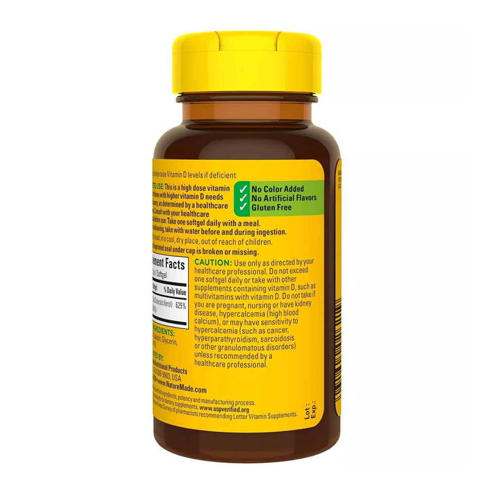Nature Made Vitamin D3 5000 Iu Liquid Softgels 90 Ea