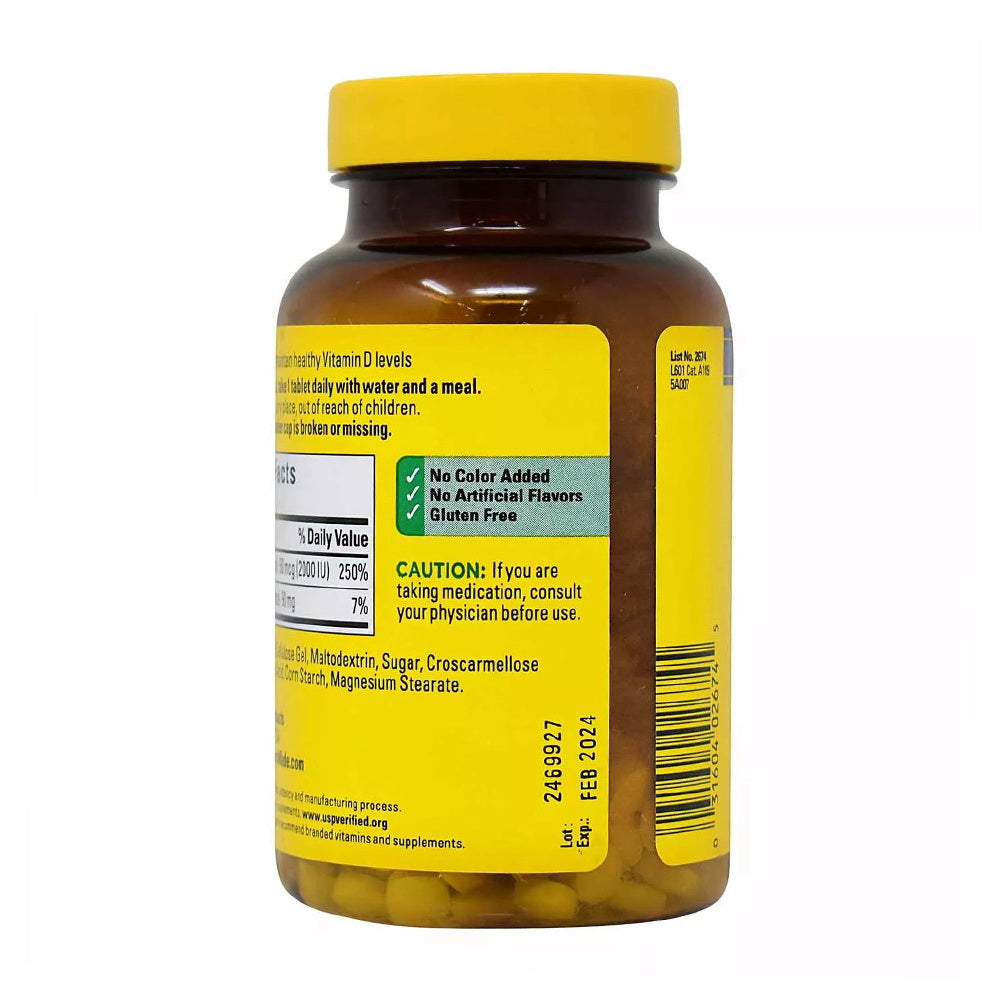 Nature Made Vitamin D3 50 Mcg 220 Iu Immune Health CareSupplement - 220 Tablets