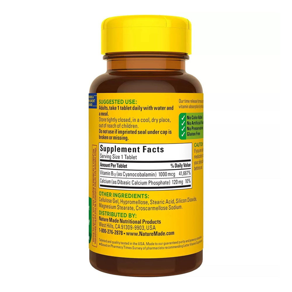 Nature Made Vitamin B-12 Timed Release Tablets, 1000 Mcg 75 Ea