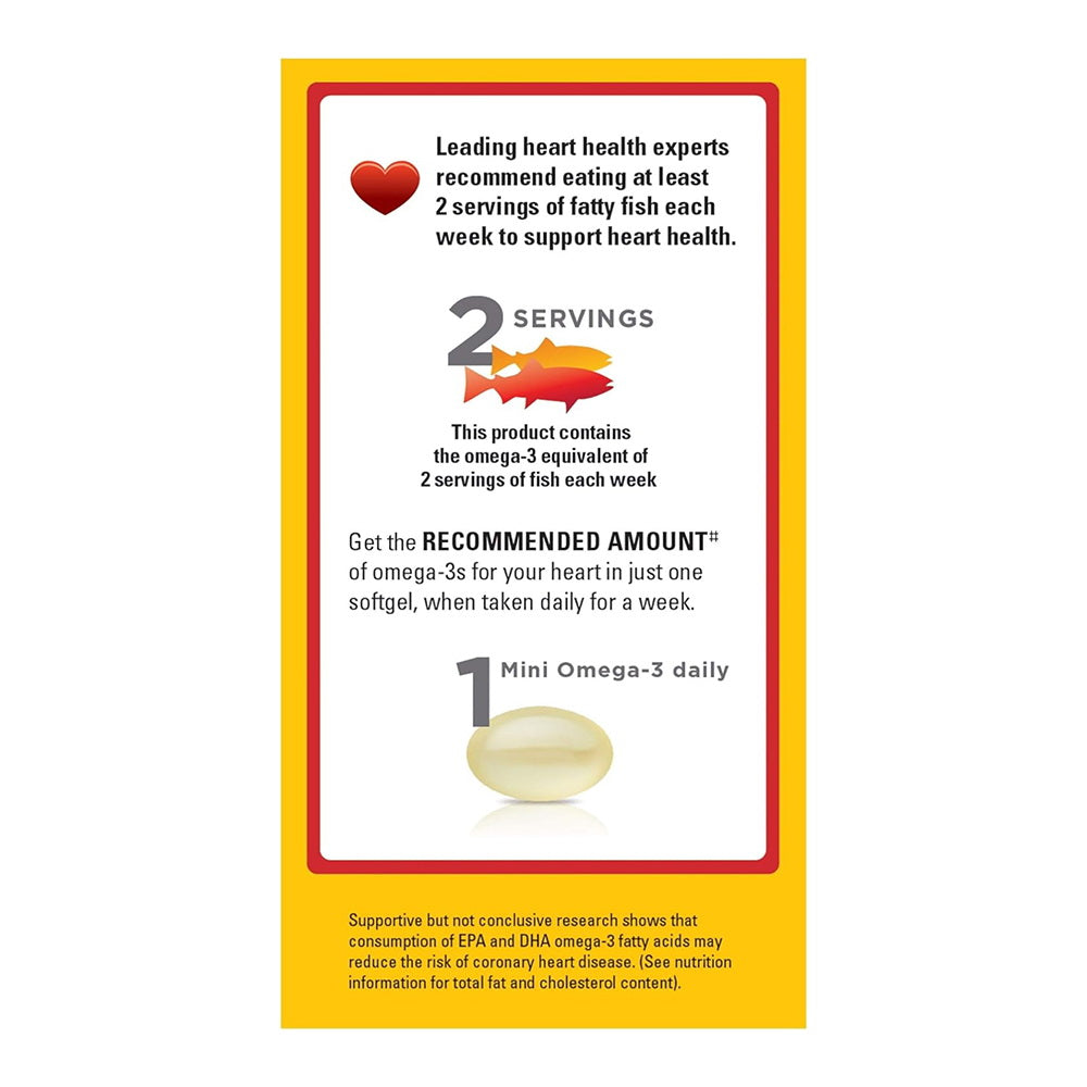 Nature Made Full Strength Mini Omega-3 Softgels 60 Ea