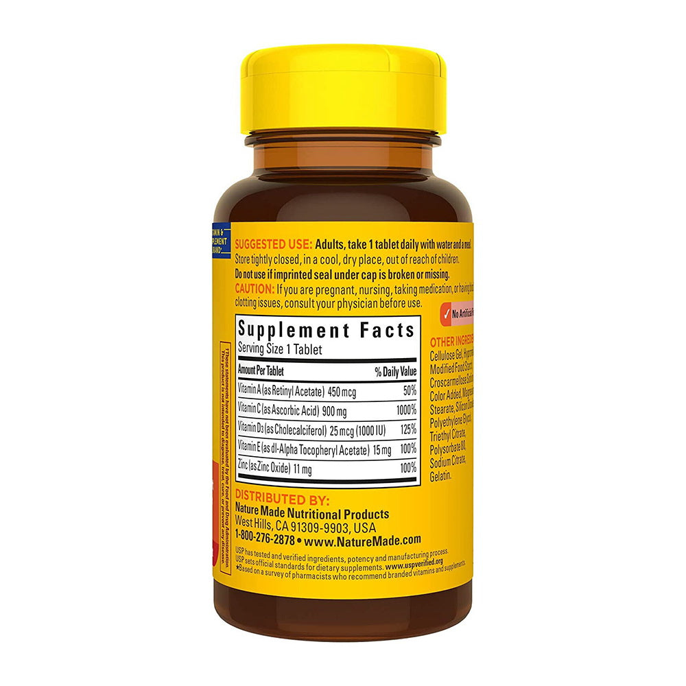 Nature Made Super C With Vitamin D3 & Zinc 60 Tablets