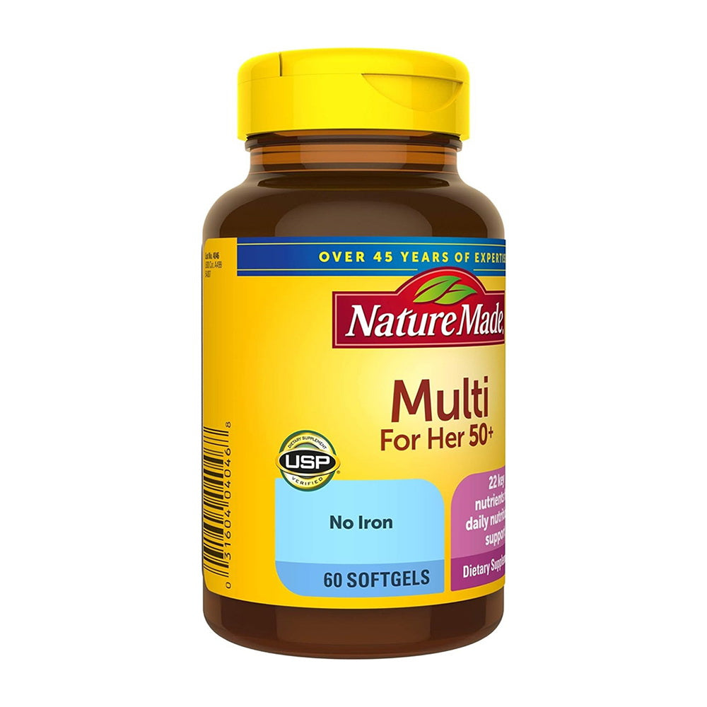 Nature Made Multi For Her 50 Plus, 60 Softgels