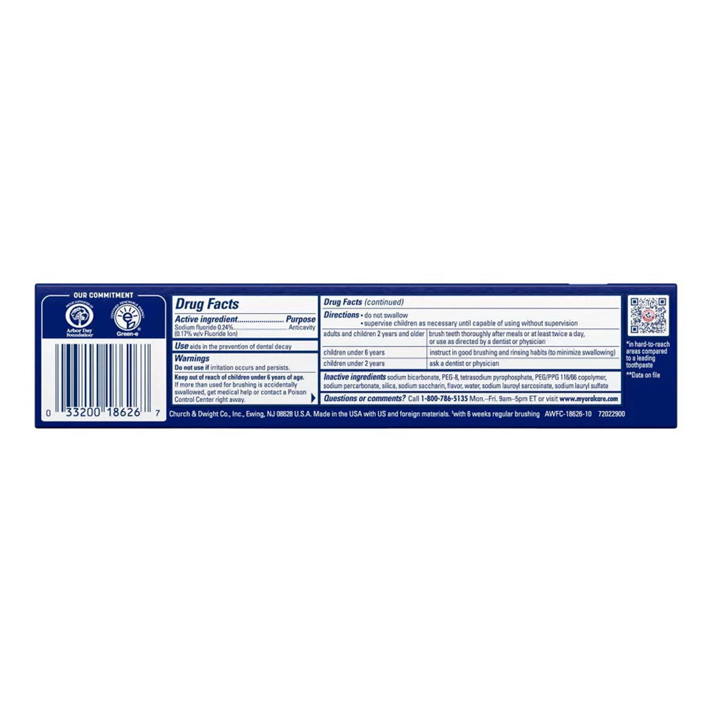 Arm & Hammer Advance White Extreme Whitening Toothpaste - 6 Oz