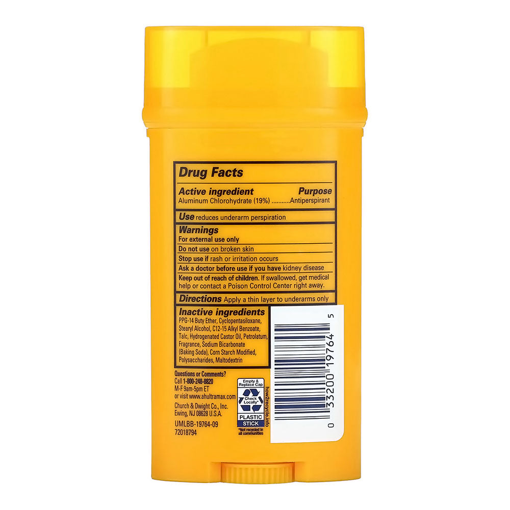 Arm & Hammer Ultra Max Deodorant- Cool Blast- Solid - 2.6Oz