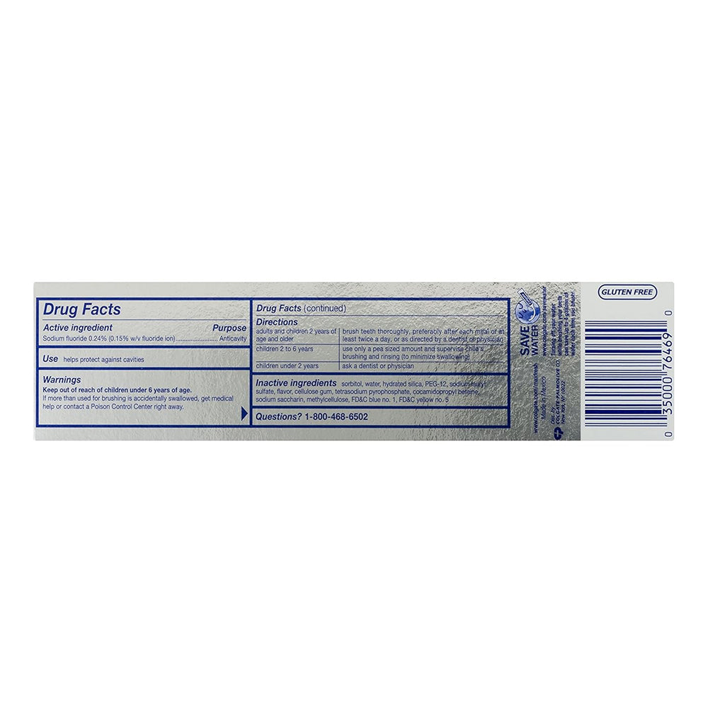 Colgate Maxfresh Fluoride Toothpaste, Breath Strips Whitening Clean Mint, 6 Oz