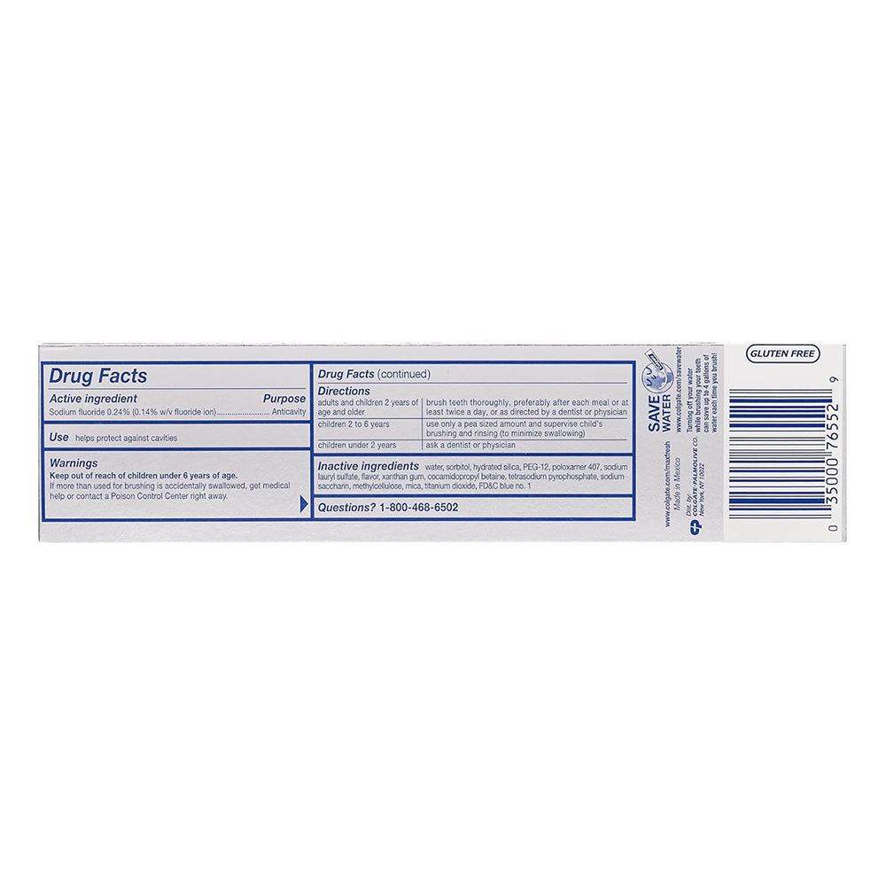 Colgate Max Clean Smart Foam Whitening Fluoride Toothpaste - 6 Oz