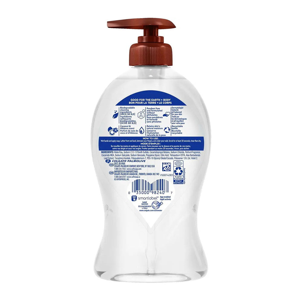 Softsoap Hydrating Liquid Hand Soap Coconut Hibiscus, Aloe Vera, 11.25 Fl Oz