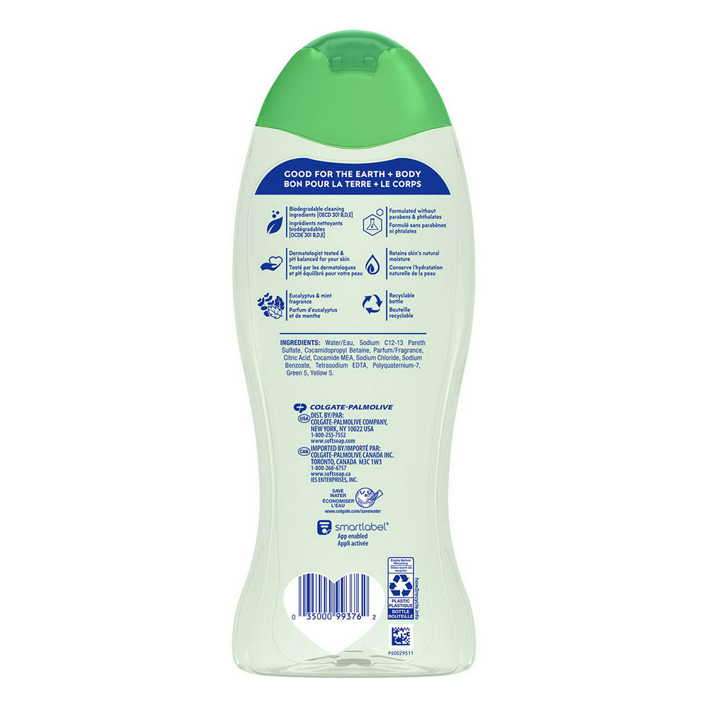 Softsoap Eucalyptus & Mint, Moisturizing Body Wash, 591 Ml