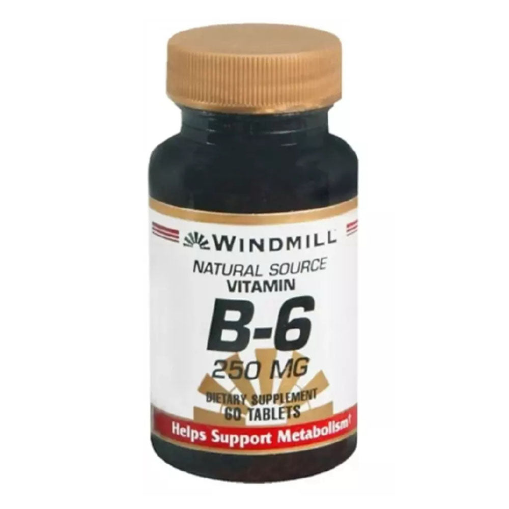 Windmill Vitamin B-6 250 Mg Tablets 60 Tablets